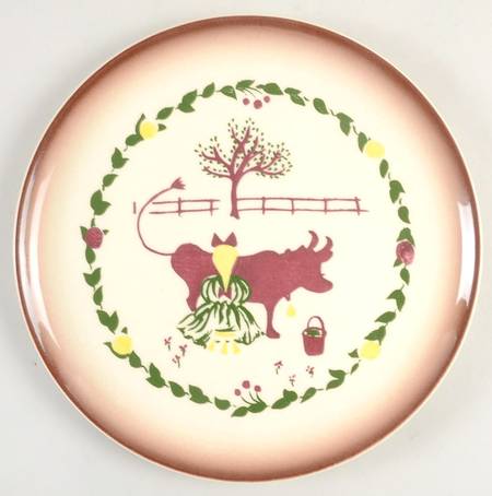 Harvest (Brown Trim) Salad Plate