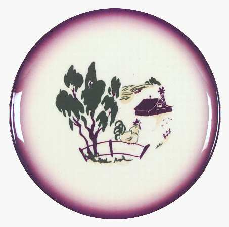 Harvest (Brown Trim) Salad Plate