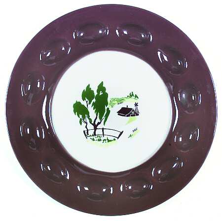 Harvest (Brown Trim) Deviled Egg Plate