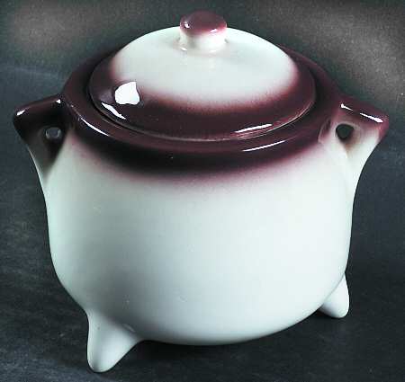 Harvest (Brown Trim) Sugar Bowl & Lid