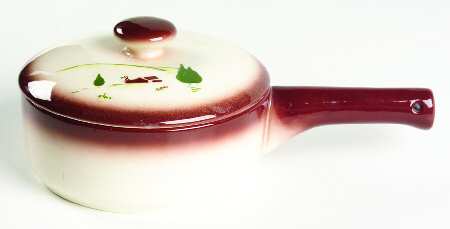 Harvest (Brown Trim) Individual Casserole & Lid