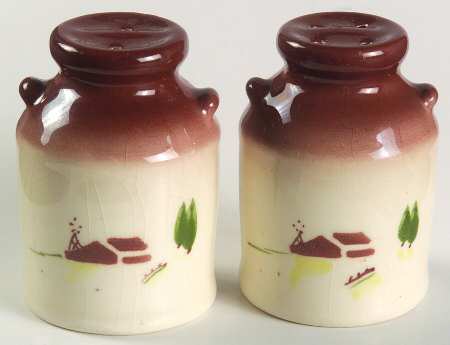 Harvest (Brown Trim) Salt & Pepper Set