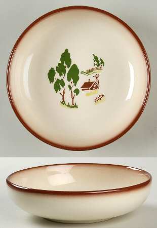 Harvest (Brown Trim) Coupe Soup Bowl