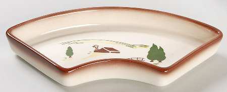 Harvest (Brown Trim) Side Section for (6 Pc Lazy Susan W/Plastic Base)