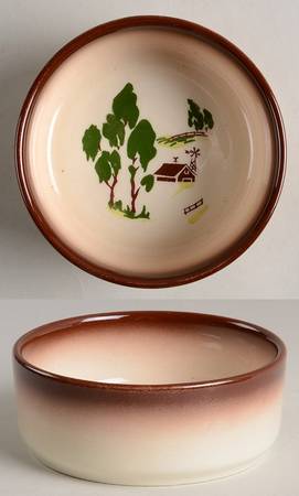 Harvest (Brown Trim) Center Section for(6 Pc Lazy Susan W/Plastic Base)