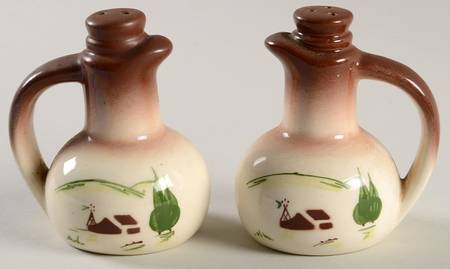 Harvest (Brown Trim) Salt & Pepper Set