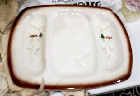 Harvest (Brown Trim) 17" Rectangular Serving Platter