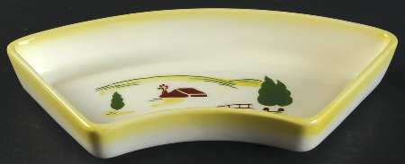 Harvest (Yellow Trim) 7-Piece Lazy Susan, Section Only