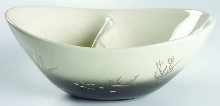 Manzanita 9" Oval Divided Vegetable Bowl