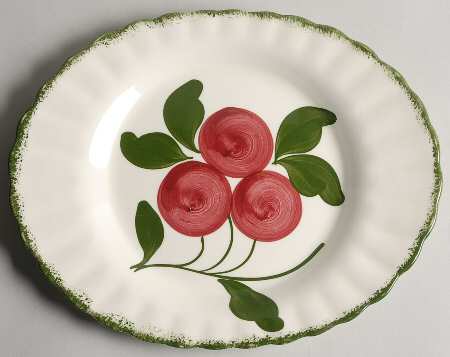 Apple Trio 11" Oval Serving Platter