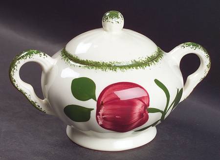 Apple Trio Sugar Bowl & Lid
