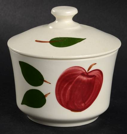 Arlington Apple Sugar Bowl & Lid
