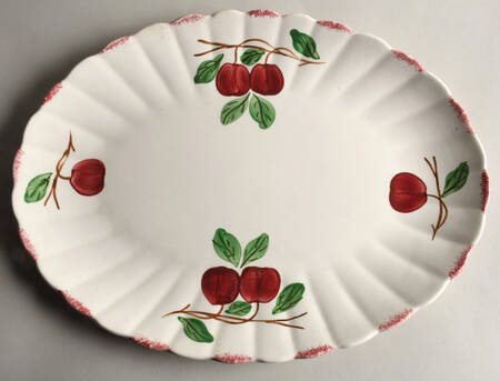 Autumn Apple 15" Oval Serving Platter