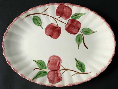 Autumn Apple 11" Oval Serving Platter