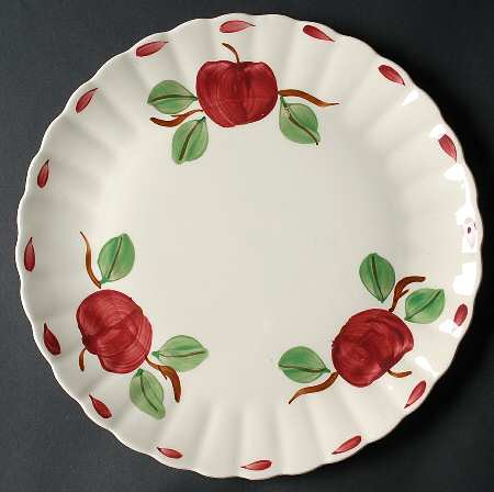 Beaded Apple 11" Chop Plate (Round Platter)
