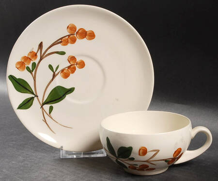 Bittersweet Flat Cup & Saucer Set