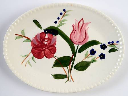 Bluebell Bouquet 11" Oval Serving Platter