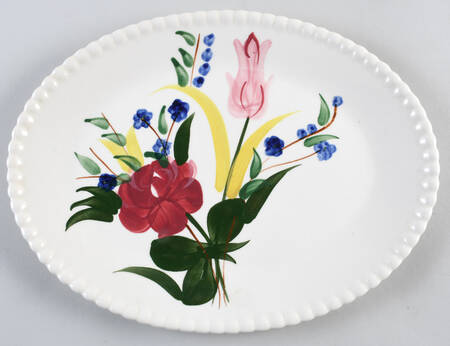 Bluebell Bouquet 11" Oval Serving Platter by Blue Ridge Southern Pottery