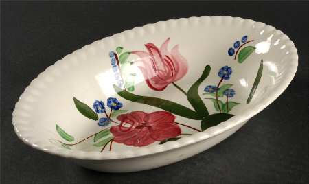 Bluebell Bouquet 9" Oval Vegetable Bowl