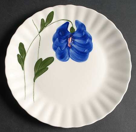 Blue Flower by Blue Ridge Southern Pottery