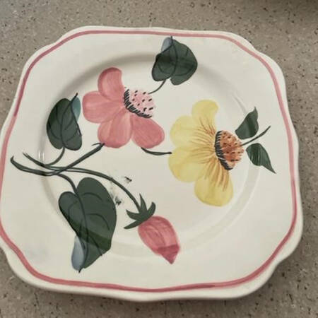 Bouquet Square Salad Plate