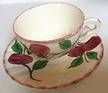 Red Apple Footed Cup & Saucer Set