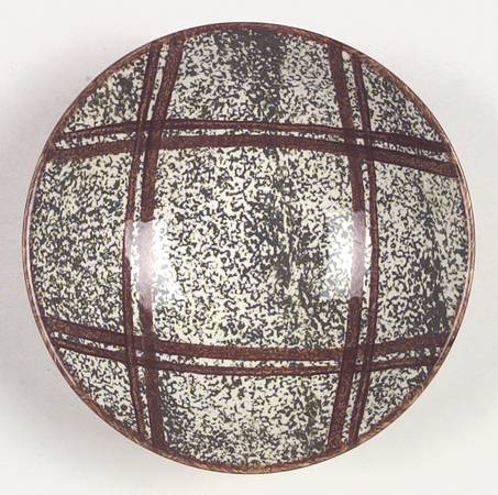 Green Plaid 9" Round Vegetable Bowl