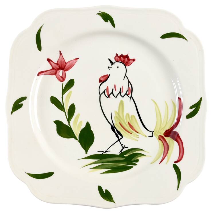 Chanticleer Square Salad Plate