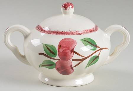 Cherry Bounce Sugar Bowl & Lid
