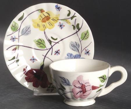 Chintz Footed Cup & Saucer Set