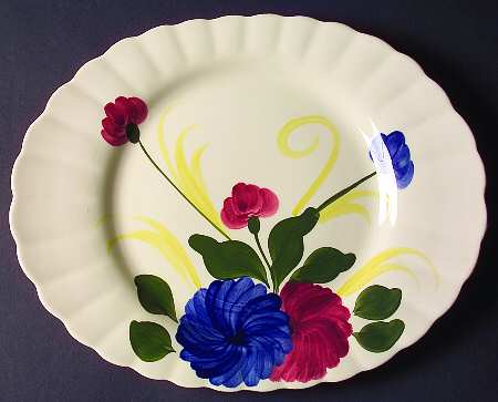 Chrysanthemum 14" Oval Serving Platter