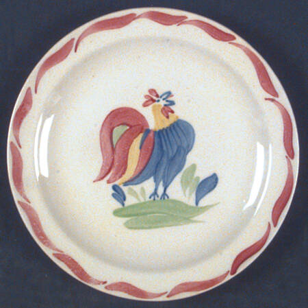 Cocky Locky Bread & Butter Plate