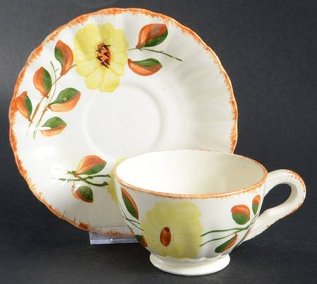 Country Road Footed Cup & Saucer Set