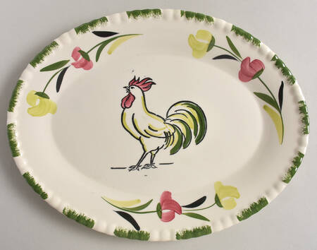 Cock o' the Walk 13" Oval Serving Platter