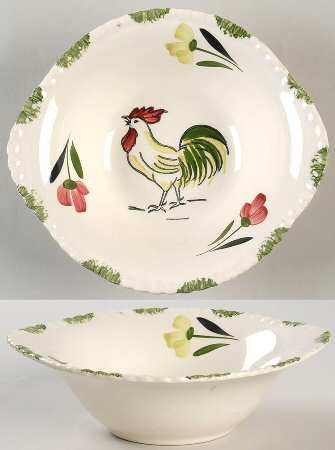 Cock o' the Walk Lugged Cereal Bowl