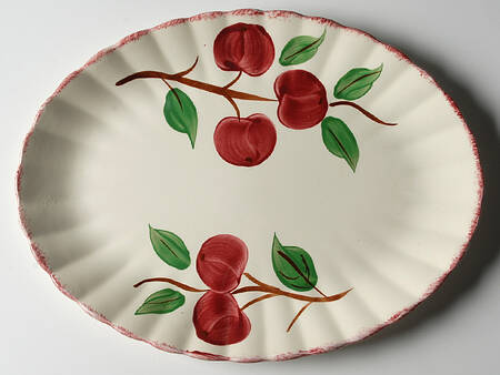 Crab Apple 13" Oval Serving Platter