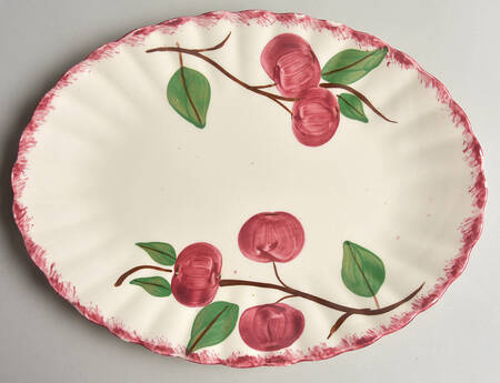 Crab Apple 11" Oval Serving Platter
