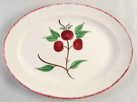 Crab Apple 17" Oval Serving Platter