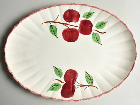 Crab Apple 15" Oval Serving Platter