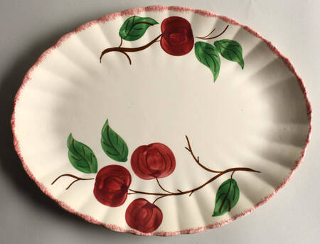 Crab Apple 13" Oval Serving Platter