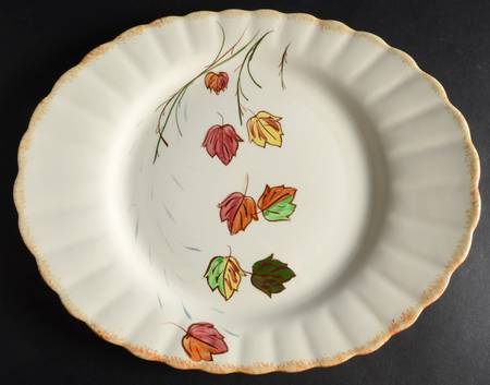 Falling Leaves 14" Oval Serving Platter