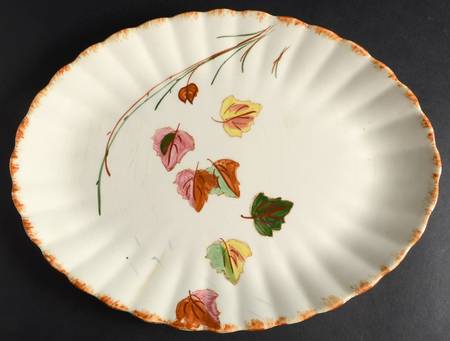Falling Leaves 13" Oval Serving Platter