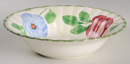 Flower Ring 9" Round Vegetable Bowl