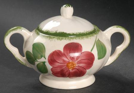 Flower Ring Sugar Bowl & Lid