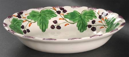 Fox Grape 9" Round Vegetable Bowl