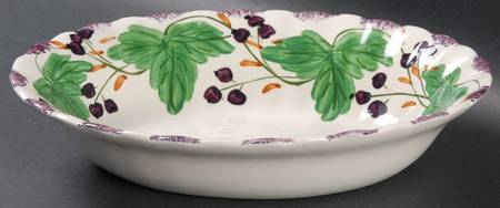 Fox Grape 9" Oval Vegetable Bowl