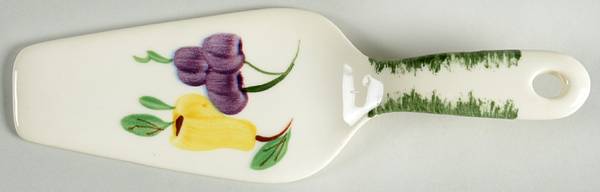 Fruit Fantasy Solid Ceramic Pie/Cake Server