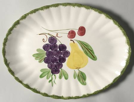 Fruit Fantasy 13" Oval Serving Platter