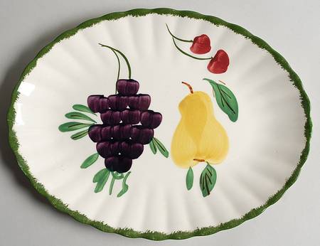 Fruit Fantasy 11" Oval Serving Platter
