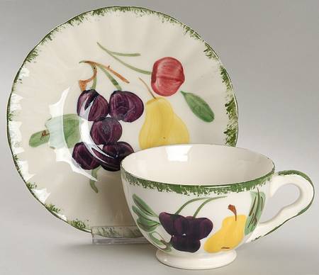 Fruit Fantasy Footed Cup & Saucer Set